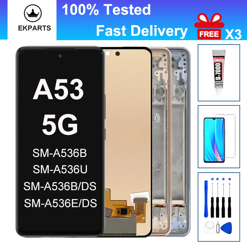 6.5 LCD สําหรับ Samsung Galaxy A53 5G A536 SM-A536B A536U A5360 A536E จอแสดงผล Touch Screen Assembly