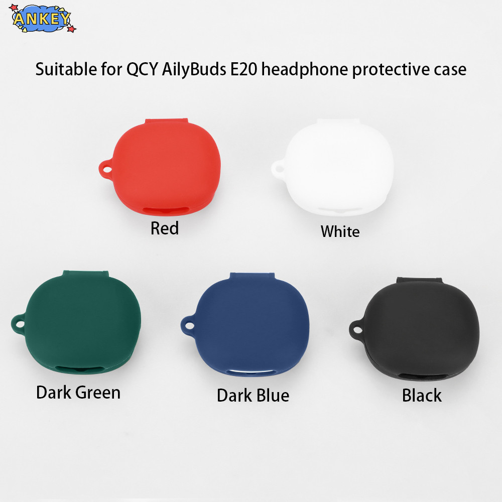 for QCY AilyBuds E20 Case Protective Earphone Cover Silicone TWS Wireless Earbuds Shell