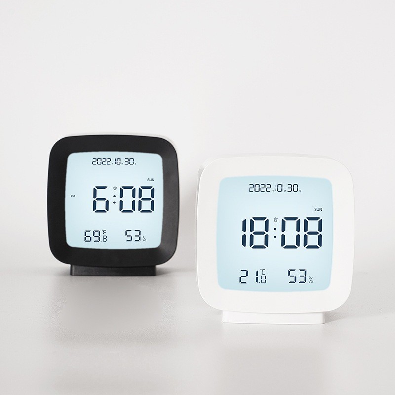 🔥ใหม่ล่าสุด![⏰พร้อมส่ง⏰] นาฬิกา ตั้งโต๊ะ LED ปลุก square หน้าจอ LCD นาฬิกาปลุกห้องนอนนาฬิกาดิจิตอลอุณหภูมิ 2286