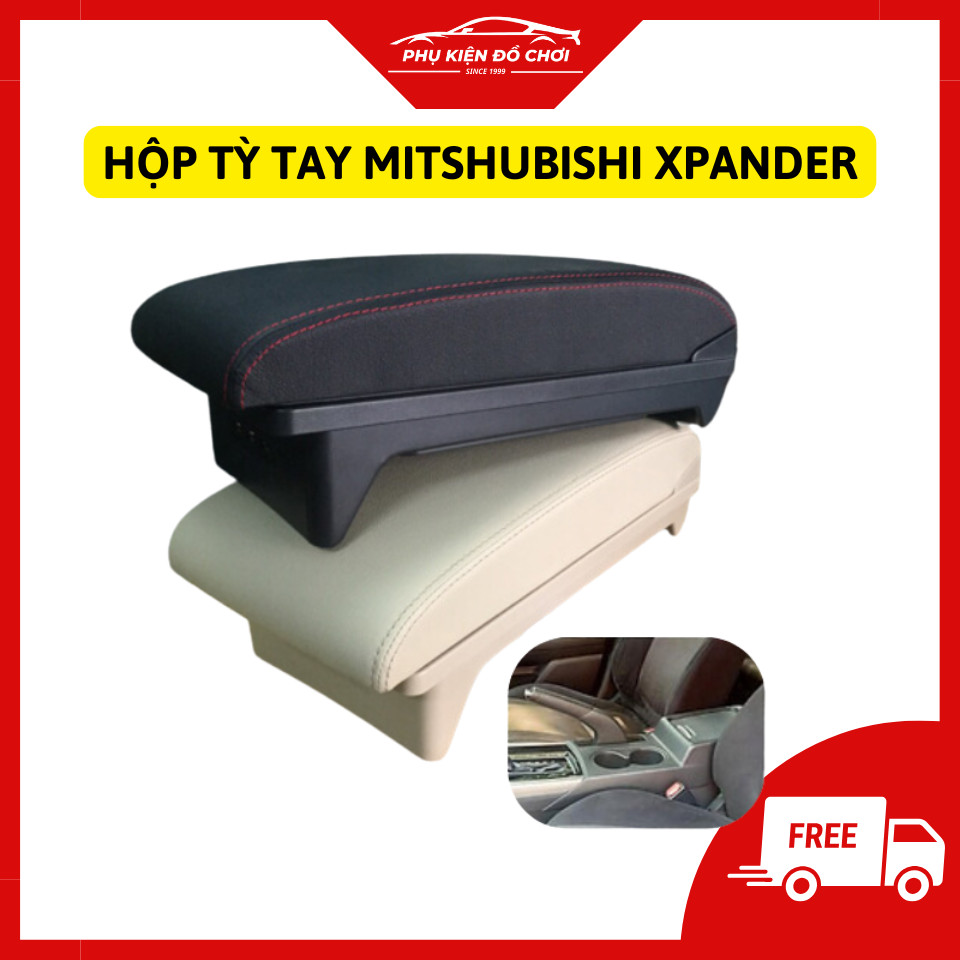 กล่องที่วางแขน Xpander พร้อมพอร์ต USB ในตัว Cream และ Black