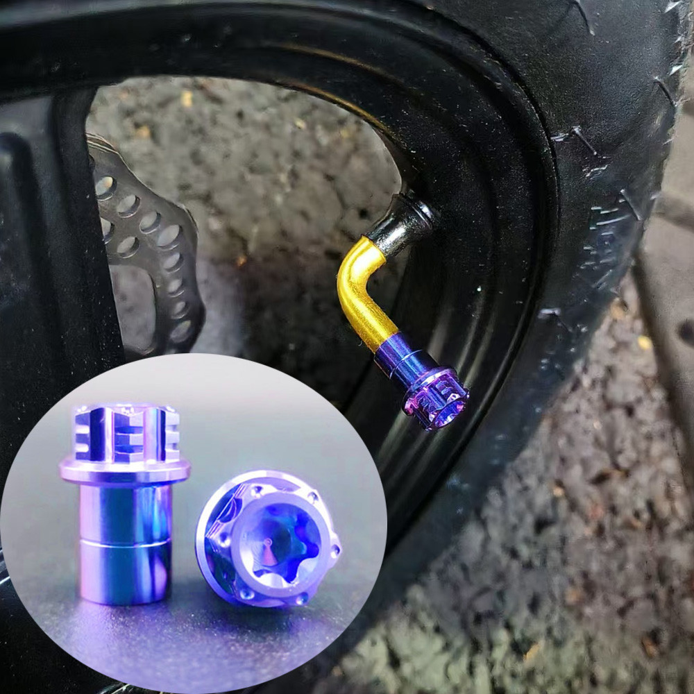 Gr5 TC4 UNIVERSAL TITANIUM BOLTS PITO CAP วาล์วยาง