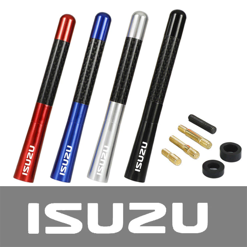 12 ซม.สั้น Stubby Mast คาร์บอนไฟเบอร์เสาอากาศวิทยุ Aerial สําหรับ isuzu dmax mux