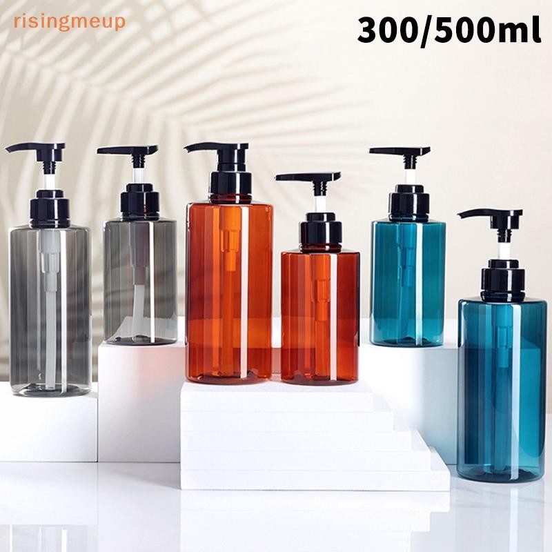 [risingmeup] เครื่องจ่ายสบู่มือขนาด 300/500 มล. ขวดปั๊มเปล่าเครื่องจ่ายโลชั่นเครื่องบรรจุของเหลวคอนเทนเนอร์เดินทางแบบพกพาอุปกรณ์อาบน้ํา