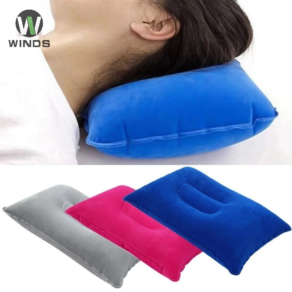 Ods PVC แบบพกพา Ultralight Inflatable Air หมอนคอสนับสนุน Headrest Camping Sle OD