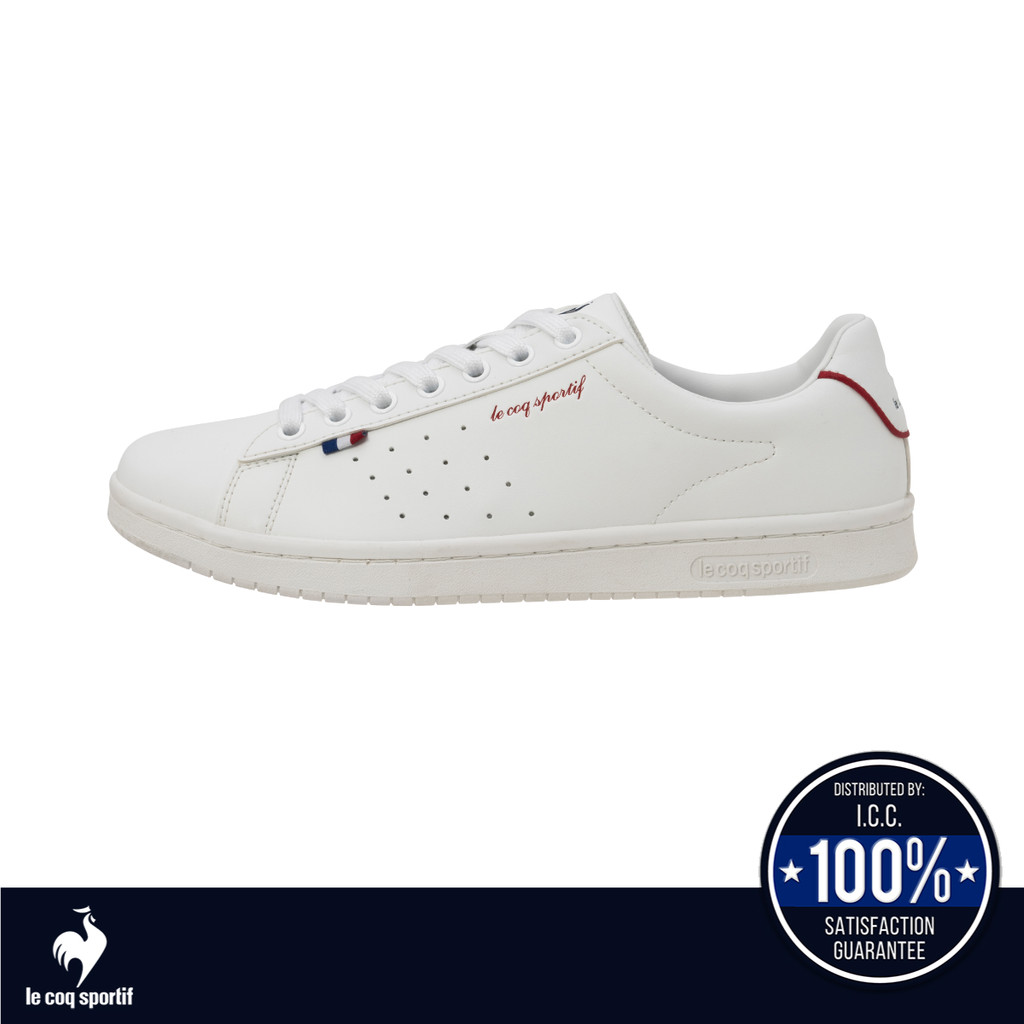 le coq sportif รองเท้าชาย-หญิง รุ่น LA ROLAND SL สีขาว-แดง (รองเท้าผ้าใบ, รองเท้าแฟชั่น, Unisex)