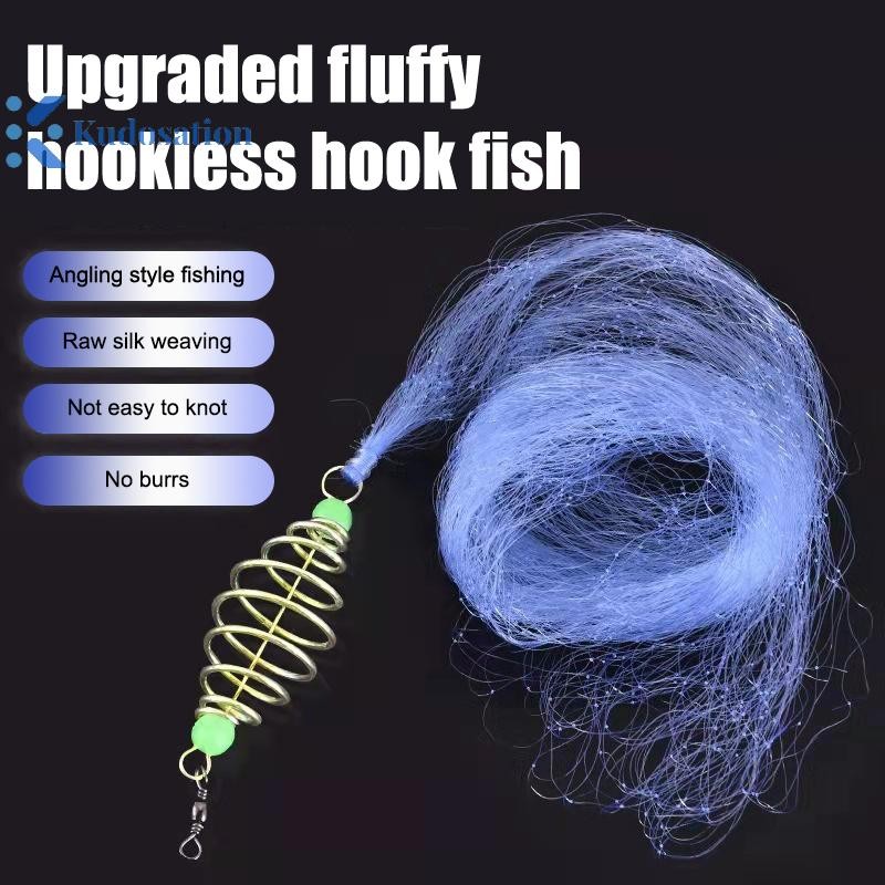 Kudosation Fishing Nets ตาข่ายลูกปัดส่องสว่างตาข่ายปลาทะเลตาข่ายอุปกรณ์ตกปลาทองแดง Shoals Cast Gill Feeders เครื่องมือตกปลา Nice