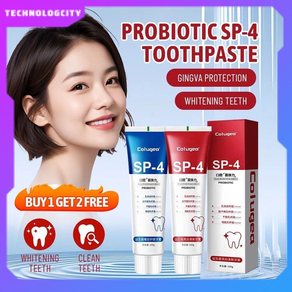 ซื้อ 1 แถม 2 Colugea Probiotic Caries ยาสีฟัน Sp-4 Whitening Tooth Decay Repair Paste ทําความสะอาดฟัน Plaque Remover