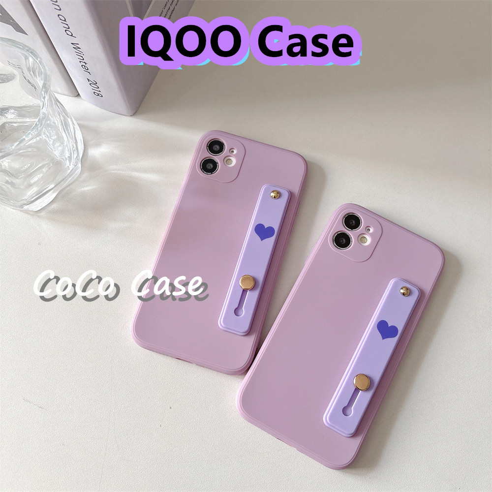 ParityFor IQOO 5/7/8/9/10/11 Neo 5/6/7/8/9 Z5/6/7/8/9 U1/3/5 ฝาครอบซิลิโคนเต็มรูปแบบเคสโทรศัพท์สีม่ว