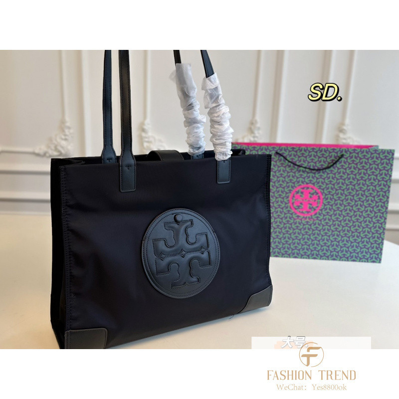 Tote The TB (TORY Burch) กระเป๋าไนลอนและผ้าใบ