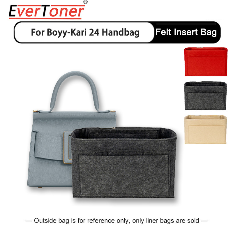 Evertoner Felt สําหรับ Boyy-Kari 24 Organizer กระเป๋าถือแต่งหน้า กระเป๋าเดินทาง กระเป๋าด้านใน