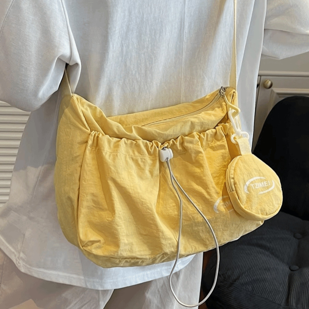 HAVADE กระเป๋าถือแบบโทตขนาดใหญ่ ทำจากไนลอนและแคนวาส มีสายรัดเปิดปิด และช่องใส่เหรียญสำหรับผู้หญิง - รูปที่ 2