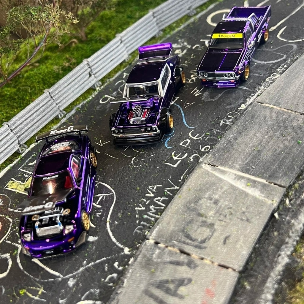 【พร้อมส่ง】pop race rx7 ป๊อปเรซ 1:64 PR640275 Mazda RX7 RE-Amemiya Japan Special Edition