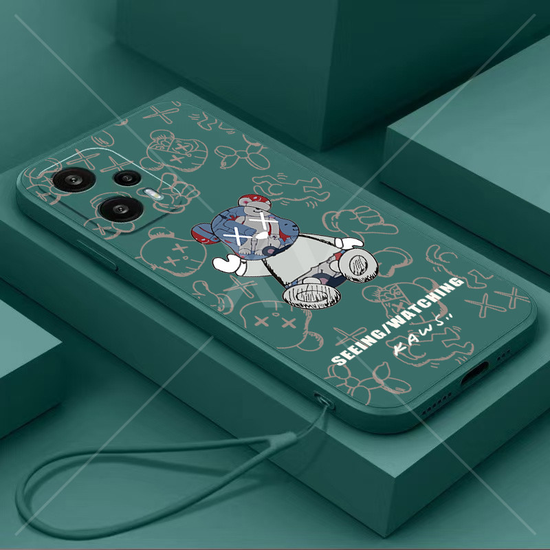 เคส VIVO V50 Lite 4G/5G Y29 4G V50 5G Y19S V40 Lite 4G/5G Y200 4G Y29 5G V50E Y04 4G Y29S Y39 5G V40 Pro ตรงขอบของเหลวการ์ตูนหมีรุนแรงเคสโทรศัพท์ - รูปที่ 2