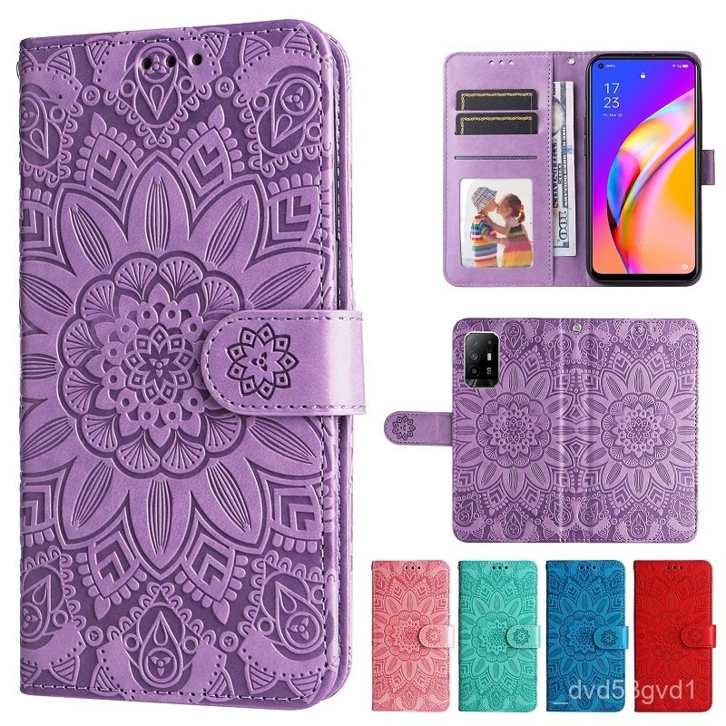 Embossing Phone Case with Card Slots for OPPO A17 A17K A16 A18 A15 A15s A12 A96 A79 A76 A78 A38 A98 