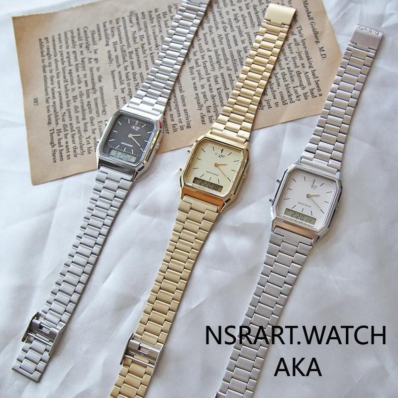 NSTART Promotion Cassio Watch - Retro AQ230 Unisex รุ่นผู้ชายและผู้หญิง