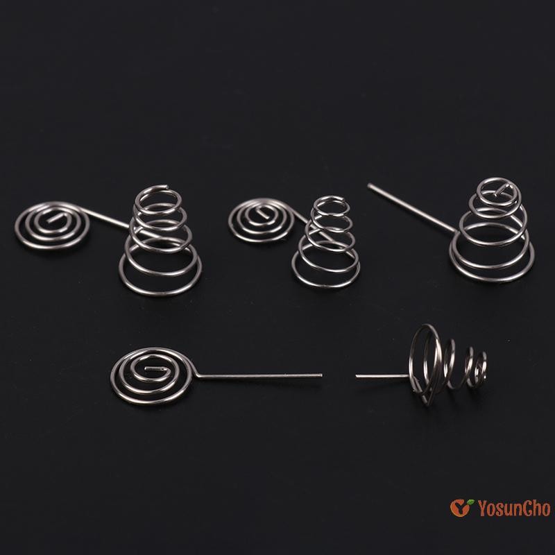 YosunChoker] 5PCS แบตเตอรี่ AAA NIckel ลวดฤดูใบไม้ผลิ AA แบตเตอรี่ลบและบวกขดลวดสปริงแผ่นสัมผัส DIY อุปกรณ์เสริมใหม่