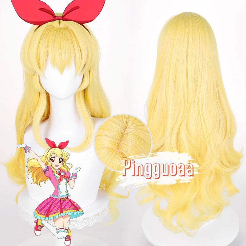 【Manmei】Aikatsu! Ichigo Hoshimiya Cosplay Wig 75cm Long Heat-Resistant Synthetic Hair