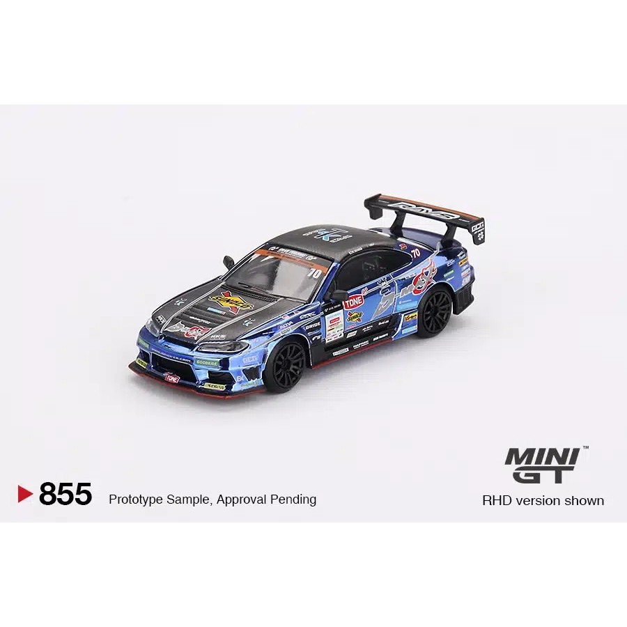 MINI GT No.855 Nissan Silvia (S15) D-MAX #70 D-MAX Racing 2023 D1 Grand Prix - Japan Exclusive RHD /