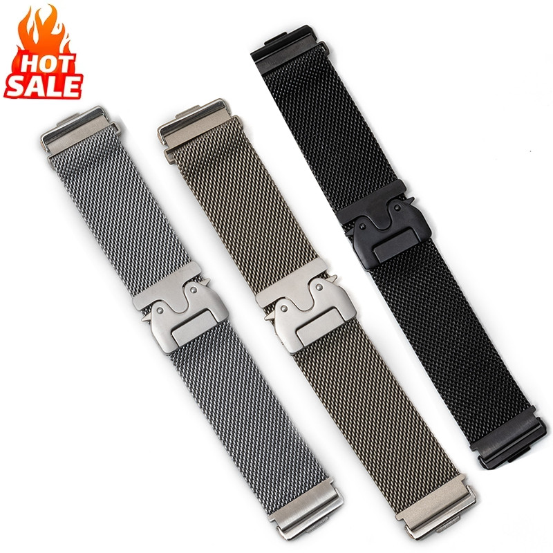 โลหะหรูหราสําหรับ Huawei นาฬิกา Fit 4 Pro/4/3 สายคล้องคอผู้ชายผู้หญิงสําหรับฤดูร้อนสแตนเลสสตีลสําหรั