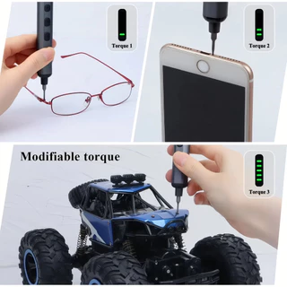 【COD】68 in 1 ไขควงไฟฟ้าชุด, 5 การตั้งค่าแรงบิด Precision Power เครื่องมือสกรูแม่เหล็ก Bits