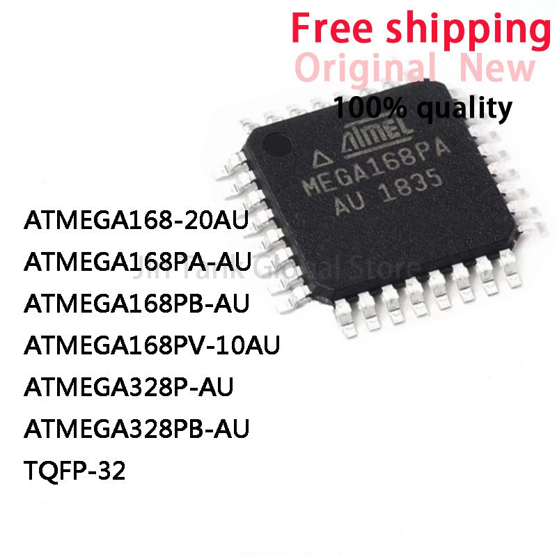 5 ชิ้น ATMEGA168-20AU ATMEGA168PA-AU ATMEGA168PB-AU ATMEGA168PV-10AU ATMEGA328P-AU ATMEGA328PB-AU TQ