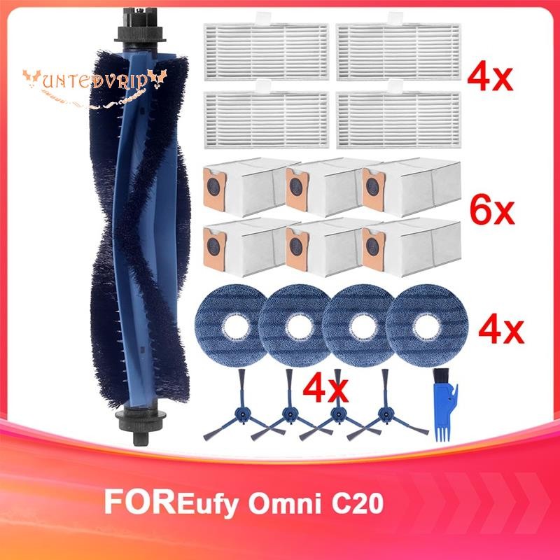 ชุดส่วนเสริมสําหรับ Eufy Omni C20 ถุงเก็บฝุ่นสําหรับ Eufy Omni C20 ชิ้นส่วนเครื่องดูดฝุ่น