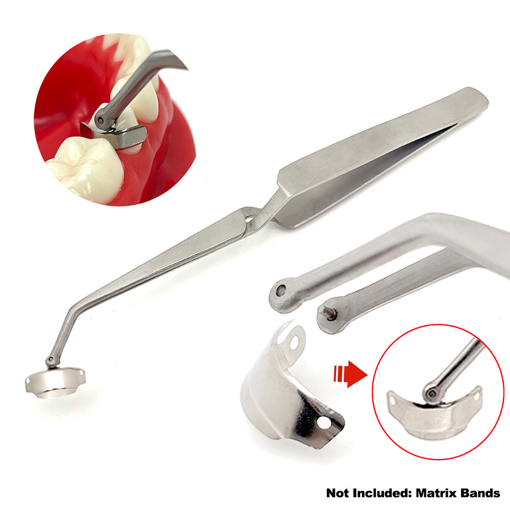ทันตกรรม Matrix ผู้ถือ Clamp Matrices Tweezer Matrix Bands ตําแหน่ง Partal Matrix Forceps เครื่องมือทันตกรรม