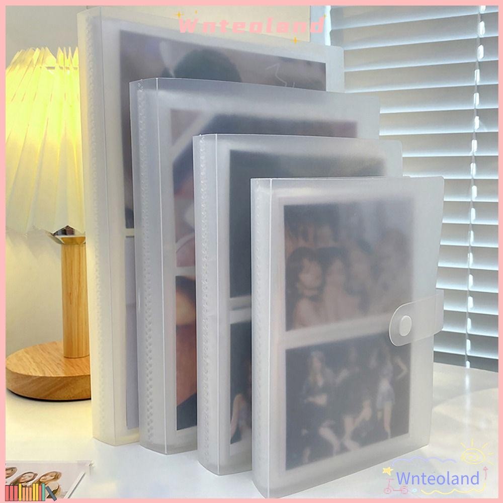 Wnteoland อัลบั้มรูป 1 ชิ้น, 80/160 ช่องโปร่งใสผู้ถือบัตรรูปภาพ, PVC 3/4/5/6/7 นิ้วรวบรวมหนังสือ Photocard Holder Idol Star