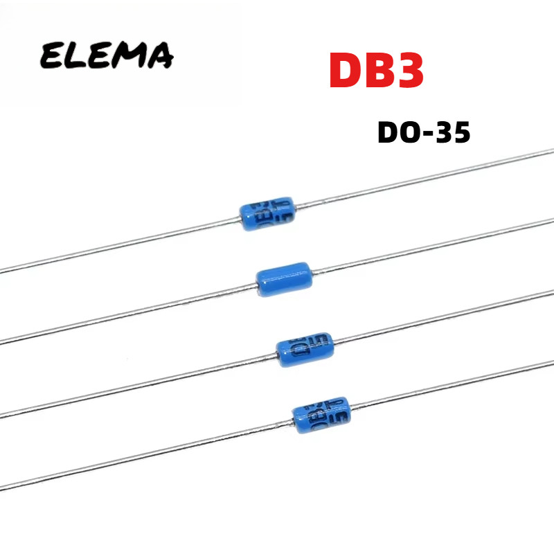 Db3 ไดโอด DO-35 Encapsulation DB-3 Bidirectional Trigger Diode Blue Trigger Diode