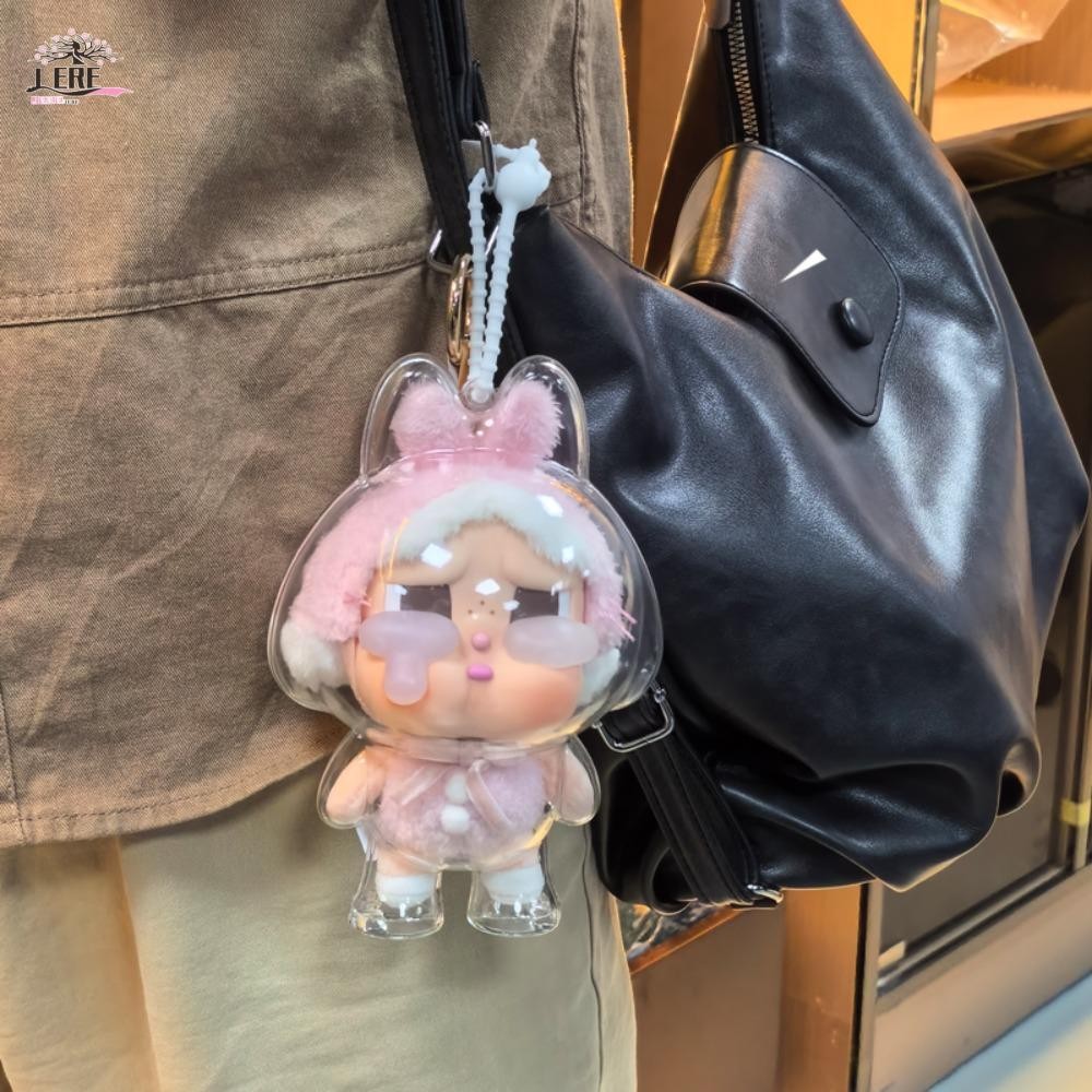 Jeremy1 Crybaby เกราะป้องกัน, เชือกซิลิโคน Peadant Tear Factory Series ตุ๊กตาถุงเก็บ, น่ารักกันน้ํากันฝุ่น Anti-lost ตุ๊กตา 3D กล่องแสดง