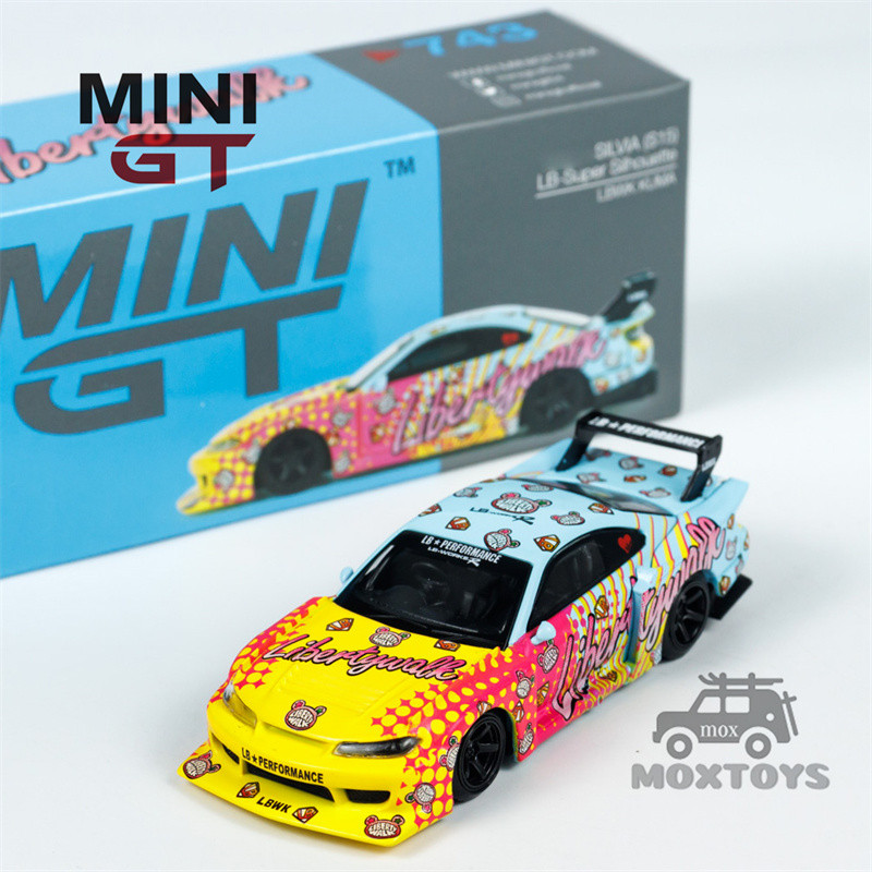 Mini GT 1:64 Le-Super Sihouette S15 SILVIA LB KUMA รถโมเดลDiecast