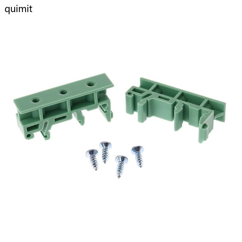 Quim 2 ชิ้น DRG-01 PCB ขายึดสําหรับ DIN 35 มิลลิเมตร Rail Adapter Circuit Board Mount