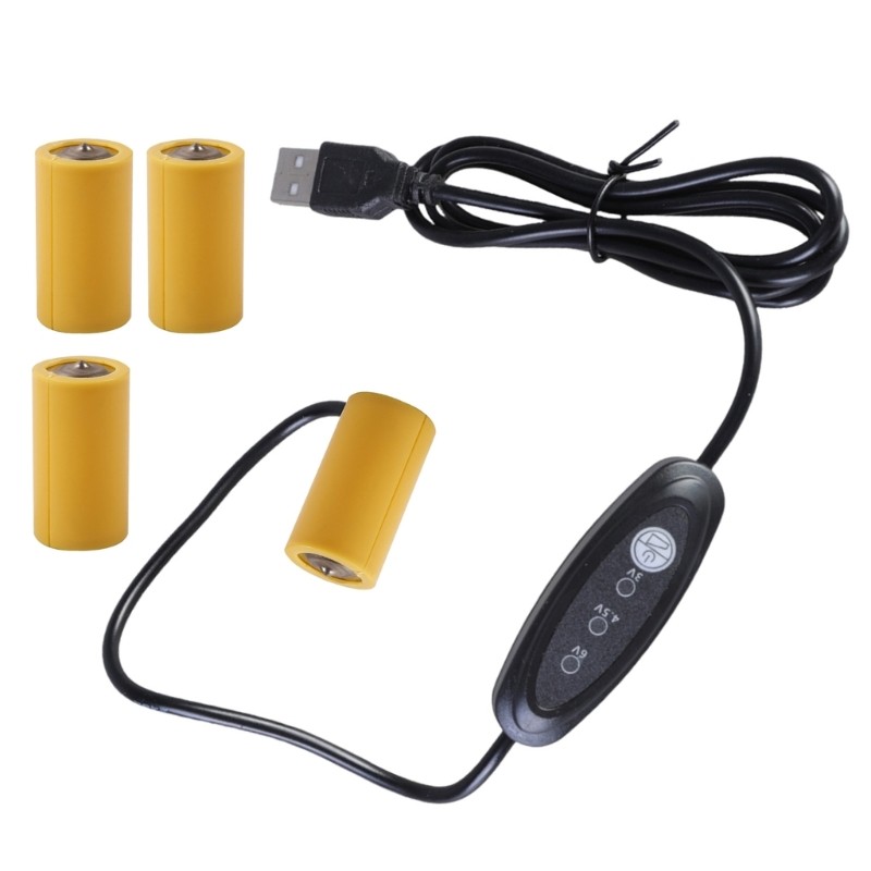 Good123 USB 5V ถึง 3V 4 5V 6V LR14 C Eliminators Power Converters สําหรับอิเล็กทรอนิกส์