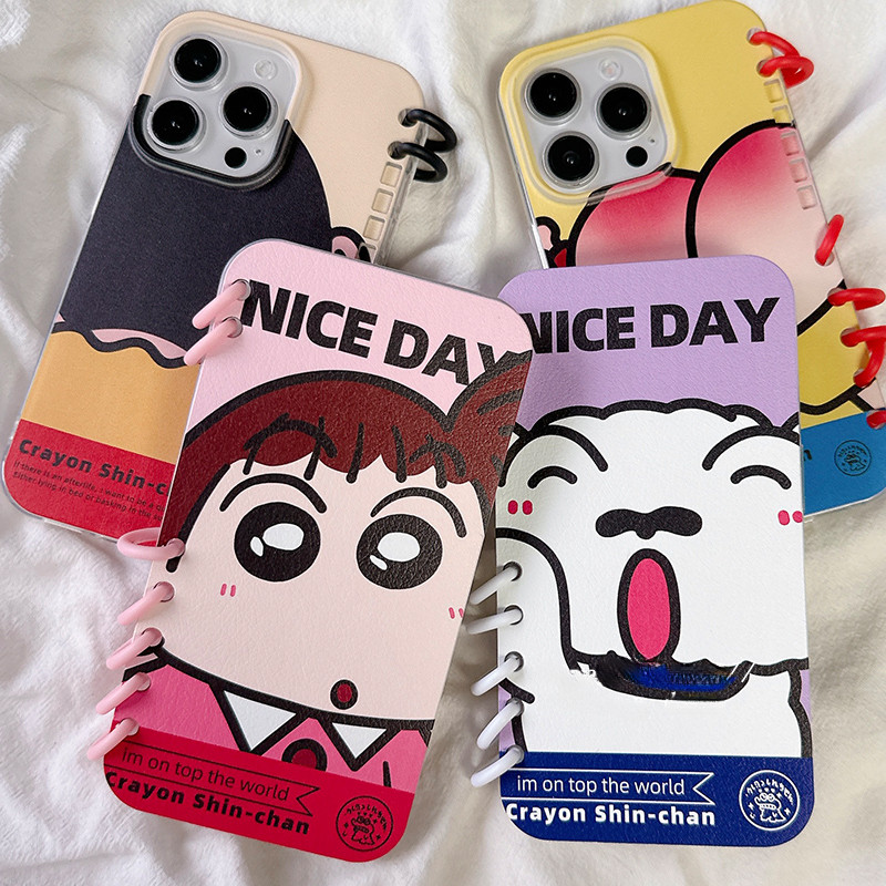 สนุกพลิกเคสโทรศัพท์โน๊ตบุ๊คการ์ตูนxiao Xinโทรศัพท์มือถือสําหรับIphoneกรณี16Promax 16pro 15 15promax 14promax 13pro 13promax 12promax 12pro 11promax 11 FIRM