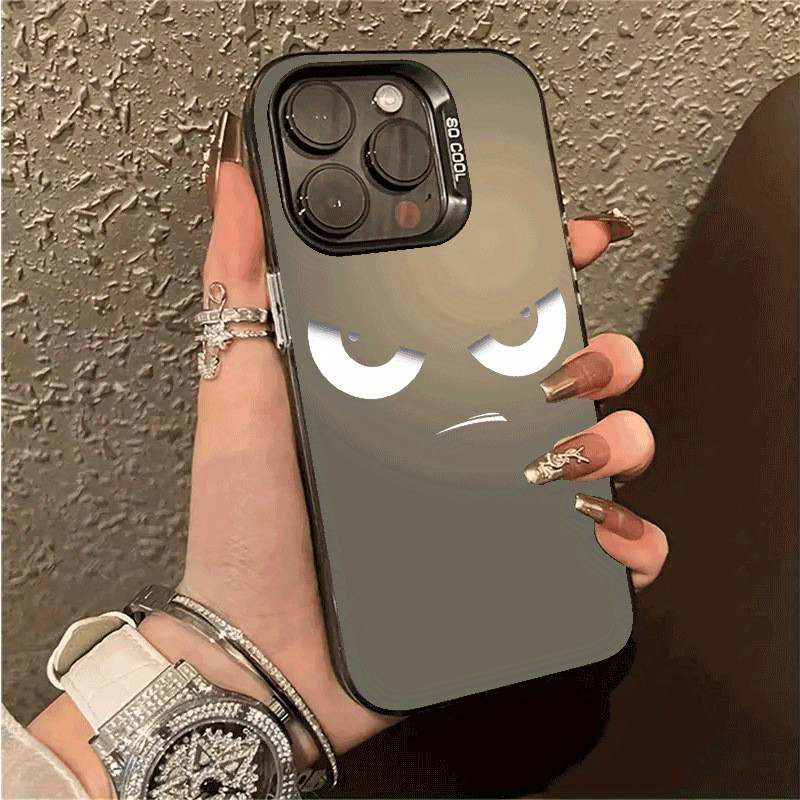 ดึงปุ่มโลหะEmojiเย็นสำหรับApple14promaxกรณีiPhone13/12/11Frosted1516