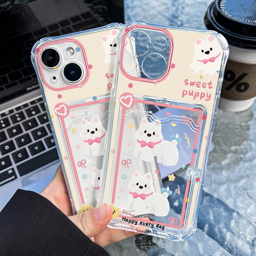 เคสโทรศัพท์แบบมีการ์ด TPU For Oppo A60 A15 A57 A79 5G A16 A18 A17 A74 A54 A78 A38 A17K  A54 A57 A58 A5s Case - รูปที่ 3