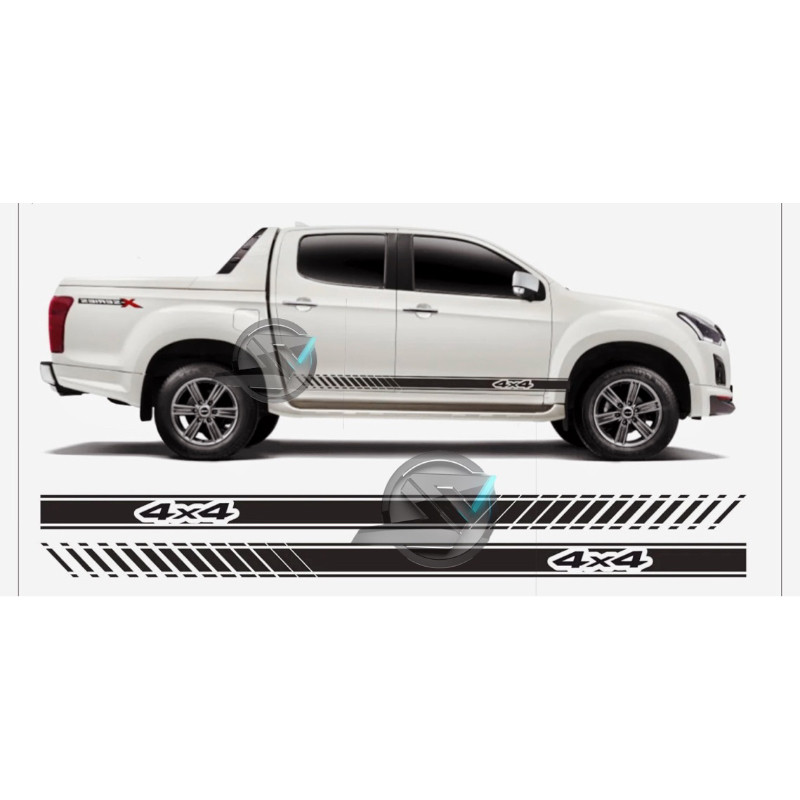 (Ready Stock) S1114# 4x4 Car Body Side Stripe Sticker For Universal Truck