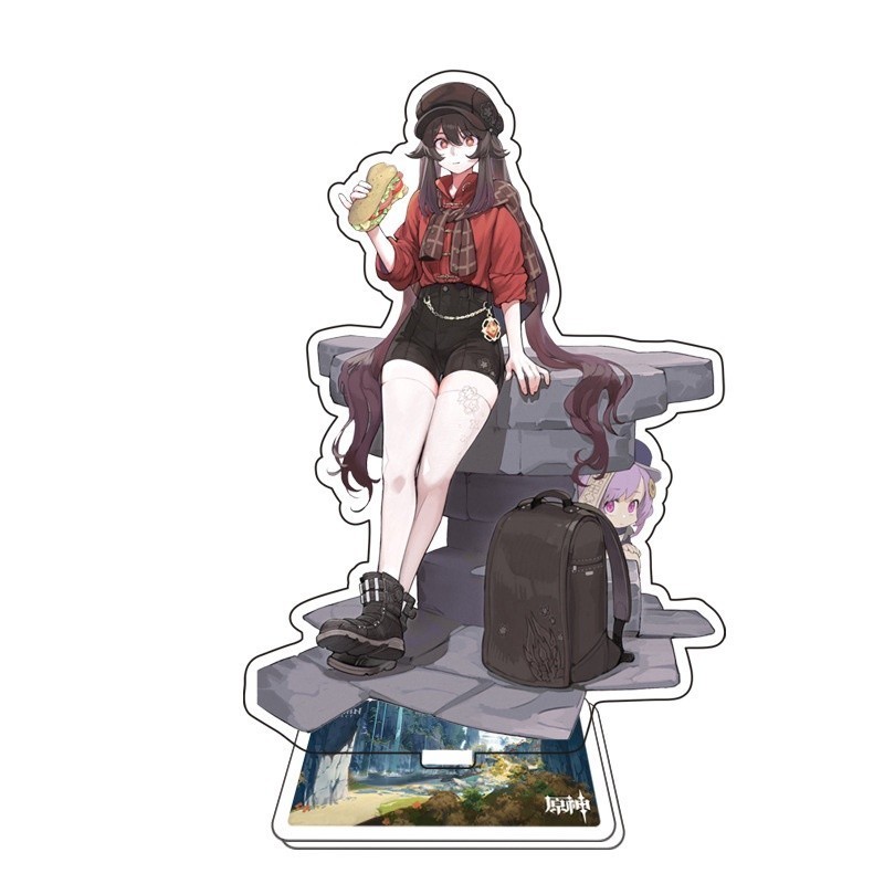 Ganyu Hutao NS3 Genshin Collision ตัวอักษรขาตั้งสําหรับตกแต่งบ้าน