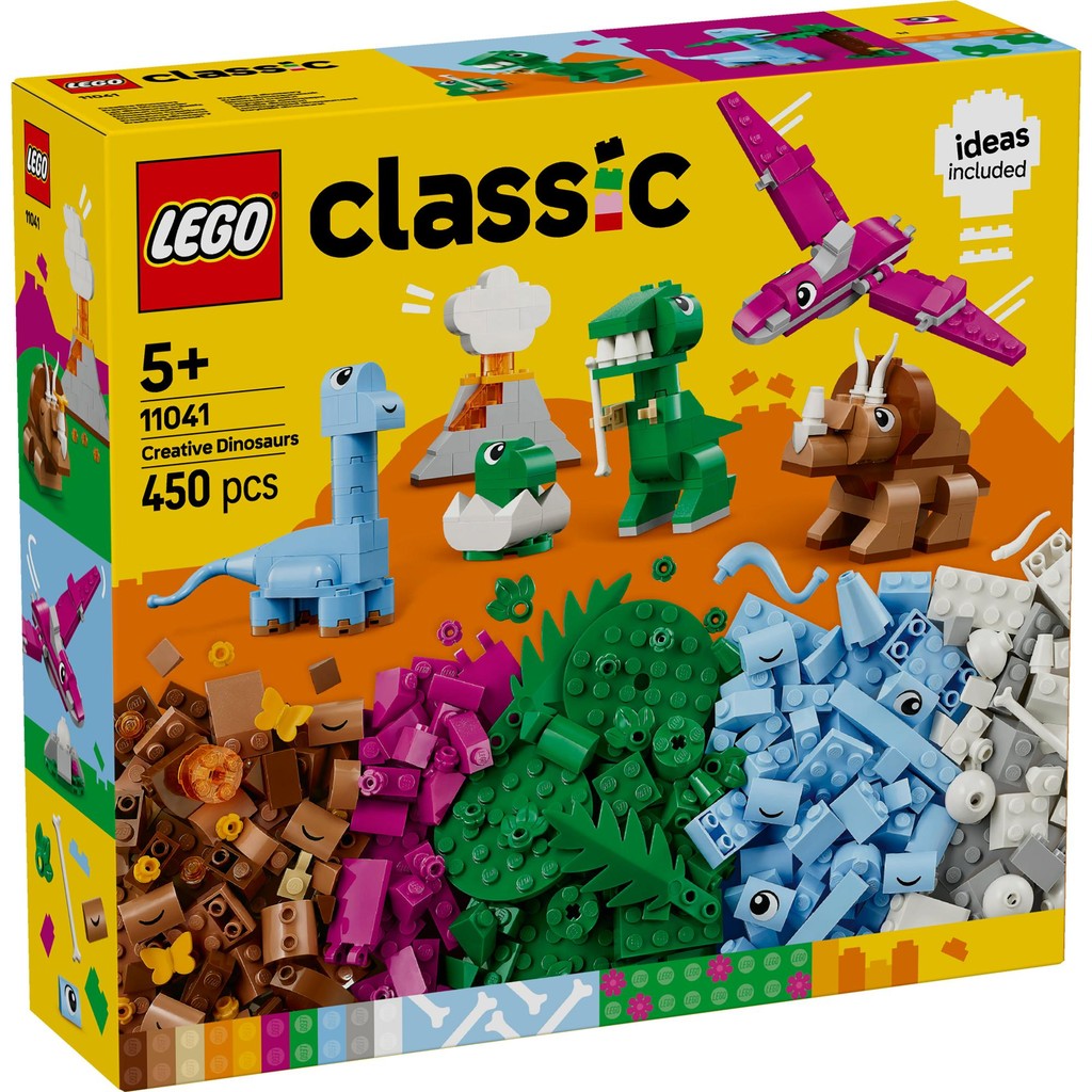 LEGO 11041 Creative Dinosaurs (450 Pieces) (Classic) [Brick DAD]