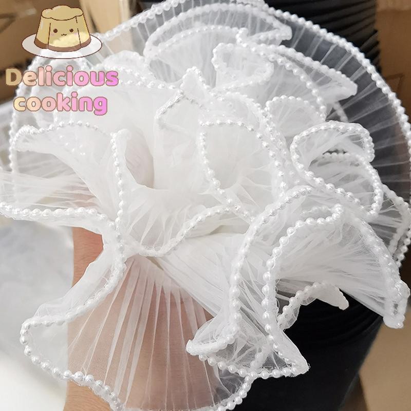 [ทําอาหารแสนอร่อย] วัสดุบรรจุภัณฑ์อุปกรณ์28x400เซนติเมตรกระดาษห่อดอกไม้มุกคลื่นเส้นด้ายลูกไม้ตาข่ายดอกไม้ช่อพรรควาเลนไทน์ของขวัญ[ใหม่]