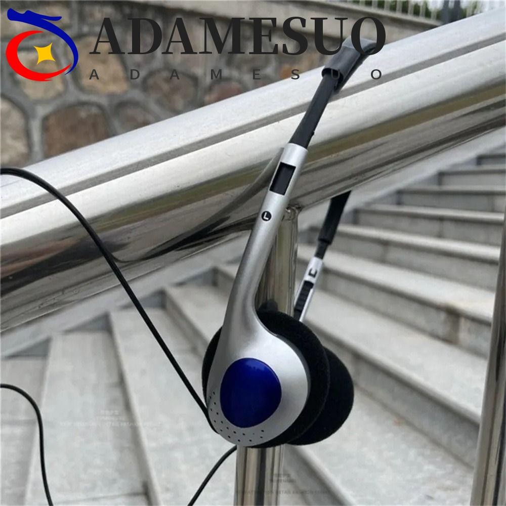 Adamesuo Retro หูฟัง, Over Ear Earbud Vintage Y2k หูฟัง,คลาสสิก 3.5 มม. 80s 90s Retro ชุดหูฟัง CD/Walkman/Mp3