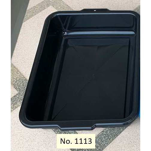 กระบะเหลี่ยม 16ลิตร สีดำ 38x52x12cm.