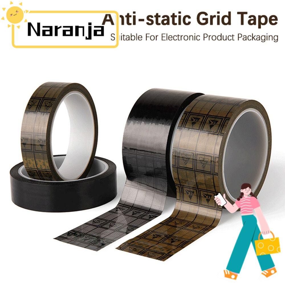 NARANJA เทปความหนืดสูงฟิล์มสีดําเทปไฟฟ้าสําหรับแผงวงจรเทป ESD