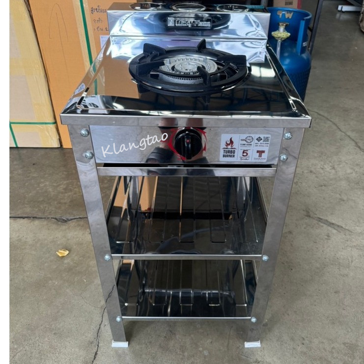 Lucky Flame รุ่น AT-502RT สแตนเลสทั้งตัว หัวเตาเทอร์โบ ให้ความร้อนสูงกว่าหัวเตาธรรมดาถึง 40% รับประกันวาล์ว 5 ปี - รูปที่ 5