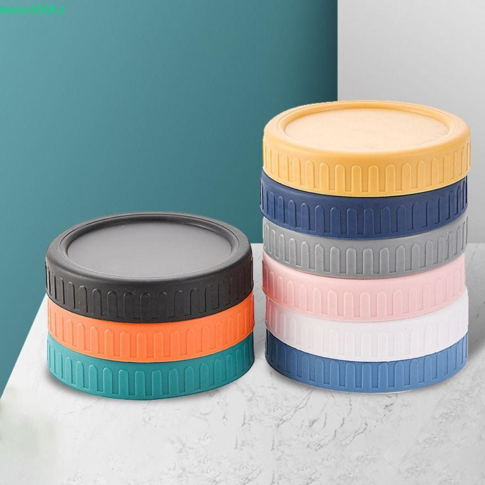 MAOYE 8 ชิ้น Mason Jar ฝาปิด, 70/86 มม.ฝาปิดขวดปากกว้างสากล,พลาสติกแบบใช้ซ้ําได้แบบใช้ซ้ําได้แบบใช้ซ้ําได้ฝาปิดขวดร้านกาแฟ