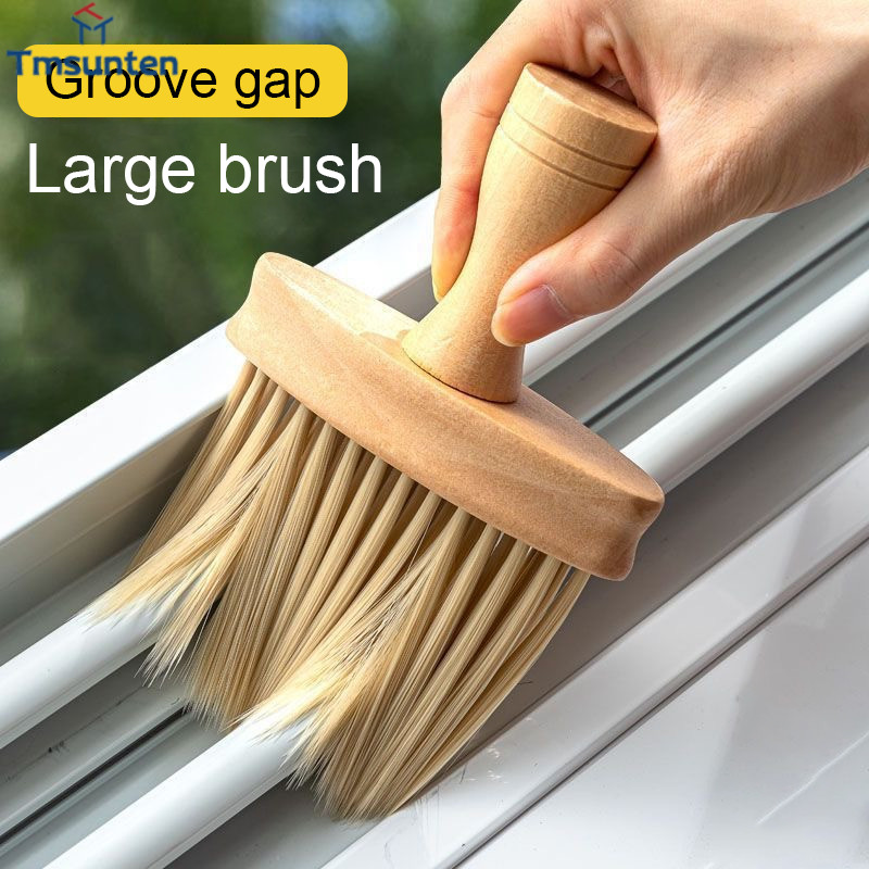 Tm แปรงทําความสะอาดช่องแอร์ ขนแปรงนุ่ม แปรงทําความสะอาดคีย์บอร์ด brush แปรง ด้ามไม้