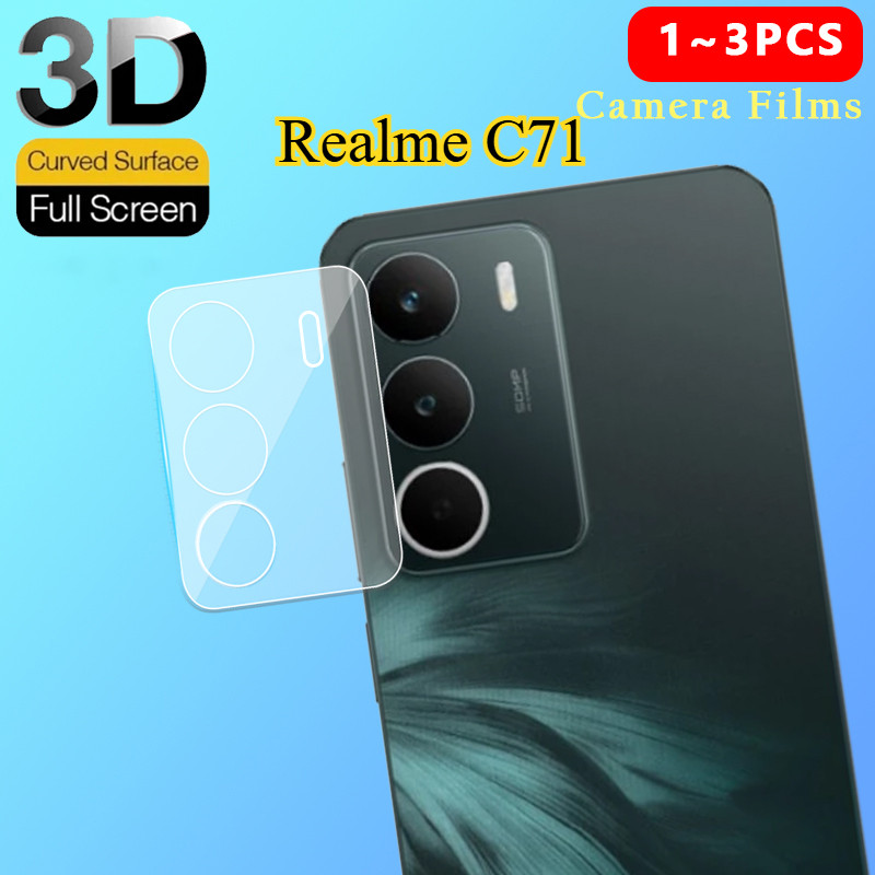 1 ~ 3PCS เลนส์กล้องป้องกันกระจกสําหรับ Realme C71 4G 2025 ฟิล์มกระจกนิรภัยสําหรับ RealmeC71 C 71 RMX