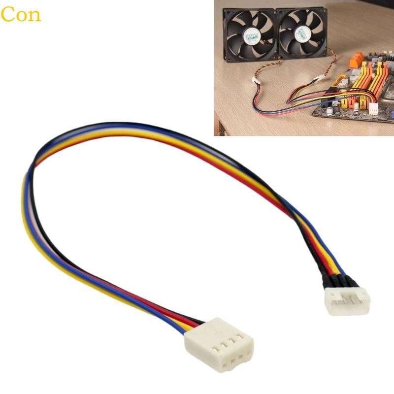 Con 4-Pin PWM GPU Fan Cable สําหรับกราฟิกการ์ด Mini 4Pin Extension Cable