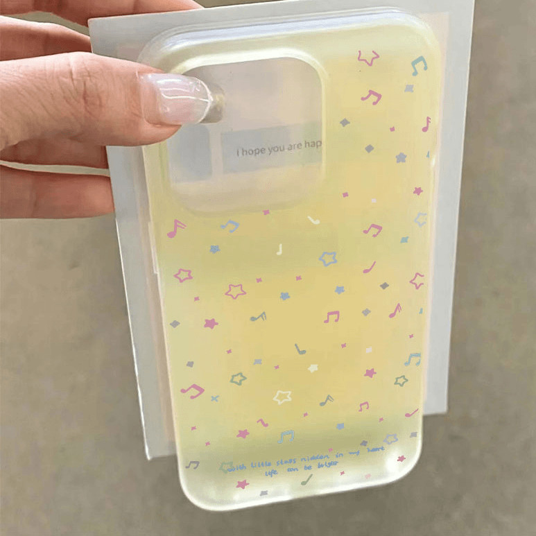 Line Star Note เหมาะสําหรับเคสโทรศัพท์ iPhone16/14promax Apple 13/12/11 Soft Cover xr/xs - รูปที่ 5