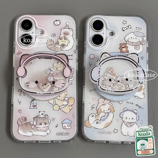 เคสไอโฟน 16 13 เคสโทรศัพท์ลายการ์ตูนแมวสุดน่ารัก สำหรับ iPhone 17 AIR 11 16 15 13 14 12 Pro Max 7 8 xr x 15 14 16Plus